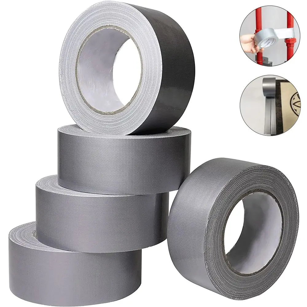 1Roll 10M/20M Heavy Duty Industrial Bundles Floor Carpet Binding Adhesive Tape Cloth Duct Tape DIY Pipe Repair