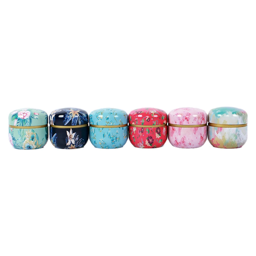 50ml Japanese style Kitchen Tea Box Jar Storage Holder Sweetmeats Candies Cans Teaware Tea Caddies tin containers storage box