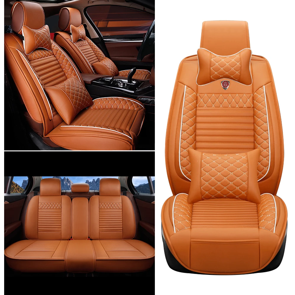 Coprisedile Auto In Pelle Per Volvo S60 Iscrizione V60 Cross Country V90 Cross Country Auto Chair Protection Mat Accessori Per Auto