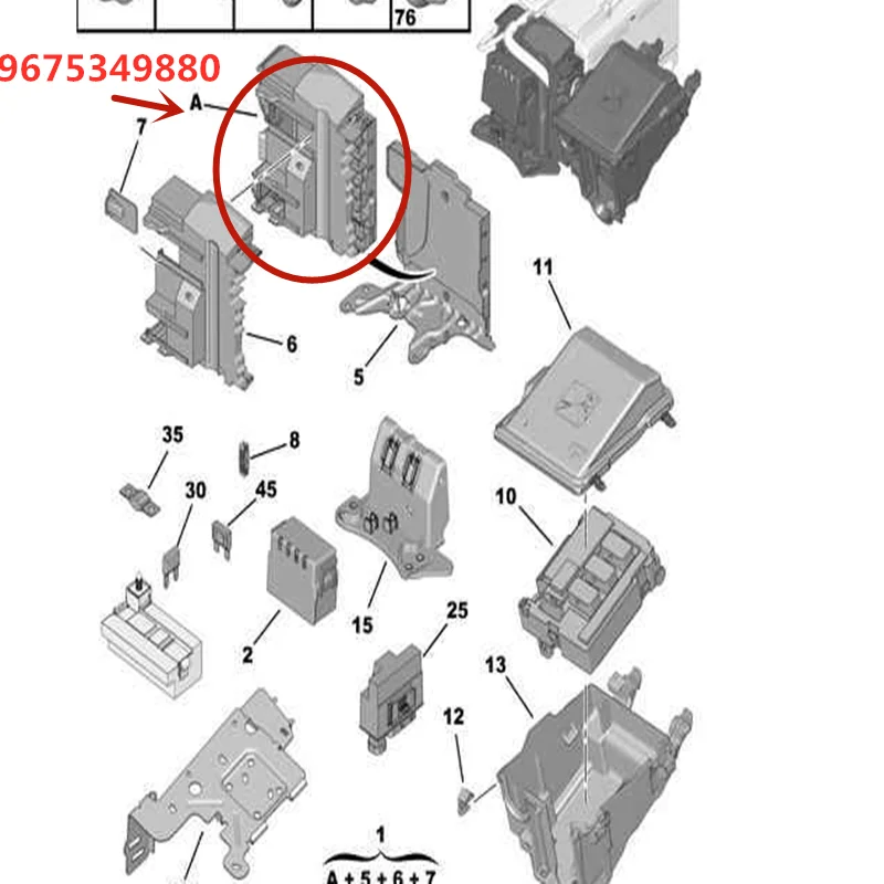 9675349880 Per Peugeot 308 308S 308 (T9) 408 3008 5008 Citroen C4 Picasso Unità Di Protezione Del Gestore Della Batteria Di Seconda Generazione