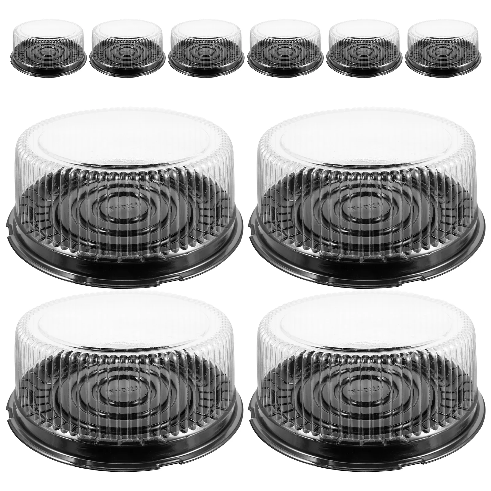 

Transparent Cake Box Plastic 8inch 6inch Cake Carrier Baked Cheese Storage Disposable Paper Cups Cheese Packaging Box