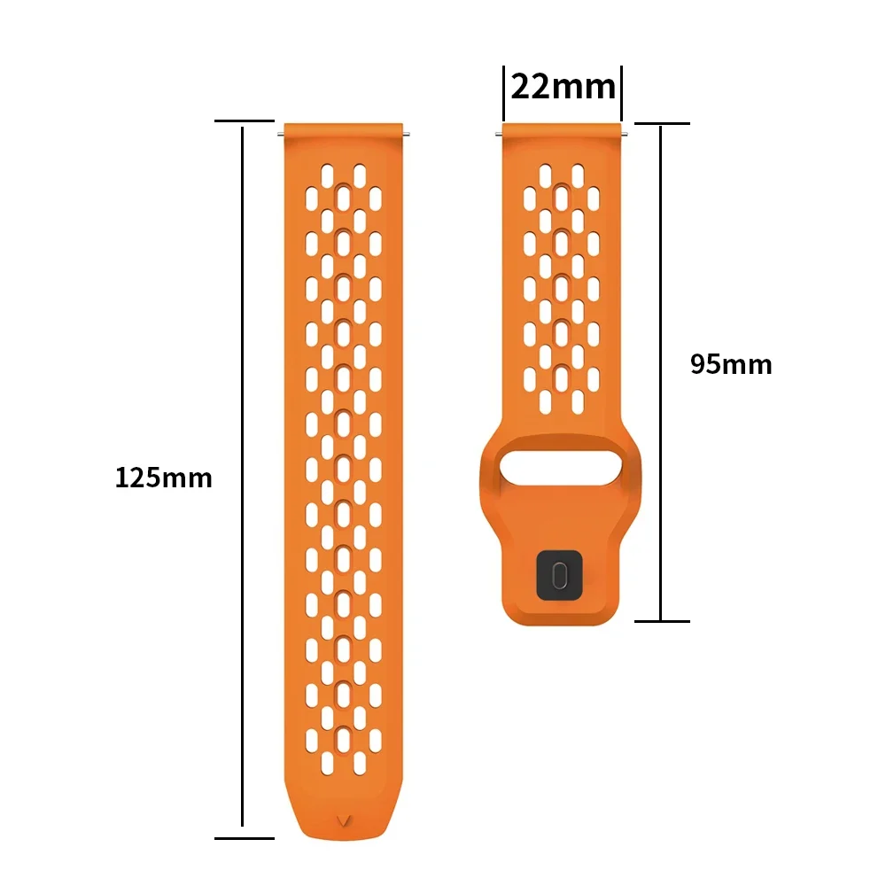 Sports Silicone Replacement Wristband - 46mm Strap