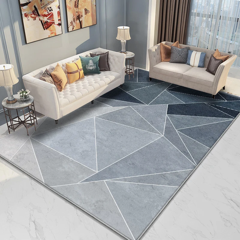 

Nordic Style Modern Minimalist Carpet Living Room Sofa Coffee Table Mat Gray Bedroom Room Large Area Household Disposable