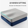 Ergonomic Memory Cotton Office Cushion Hemorrhoid Cushion Chair Cushion A Sitting Artifact Butt Pad 1