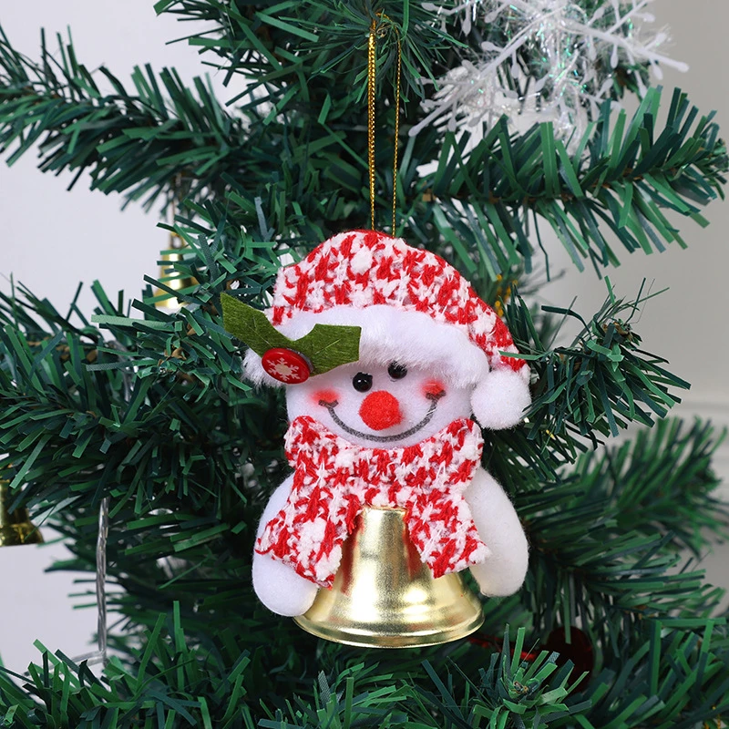 

New Christmas Bell Pendant Christmas Tree Hanging Bells Decor Metal Jingle Bell Xmas Ambiance Decor Home Festival Party Supplies