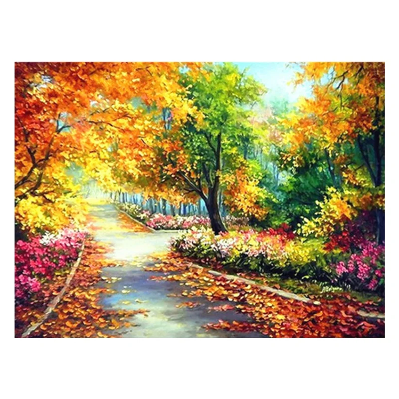 

DIY Diamond Painting Set Diamond Full Diamond Round Diamond Cross Living Room Decoration Forest