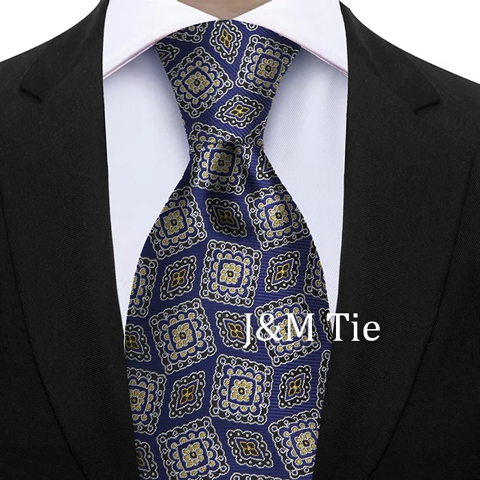 7 cm florale Seidenkrawatte für Männer, elegantes Pfauenblau, blaugrün, grau, meistverkaufte Business-Krawatte, Hochzeit, Büro, Modeaccessoires, Geschenk – Detail 39