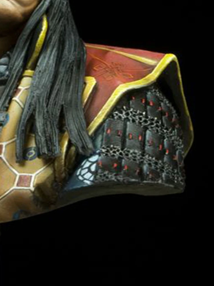 Unmontierter 1/10 Samurai Hero Mann Soldat BUST Historisches Miniaturmodell aus Kunstharz, unbemalt