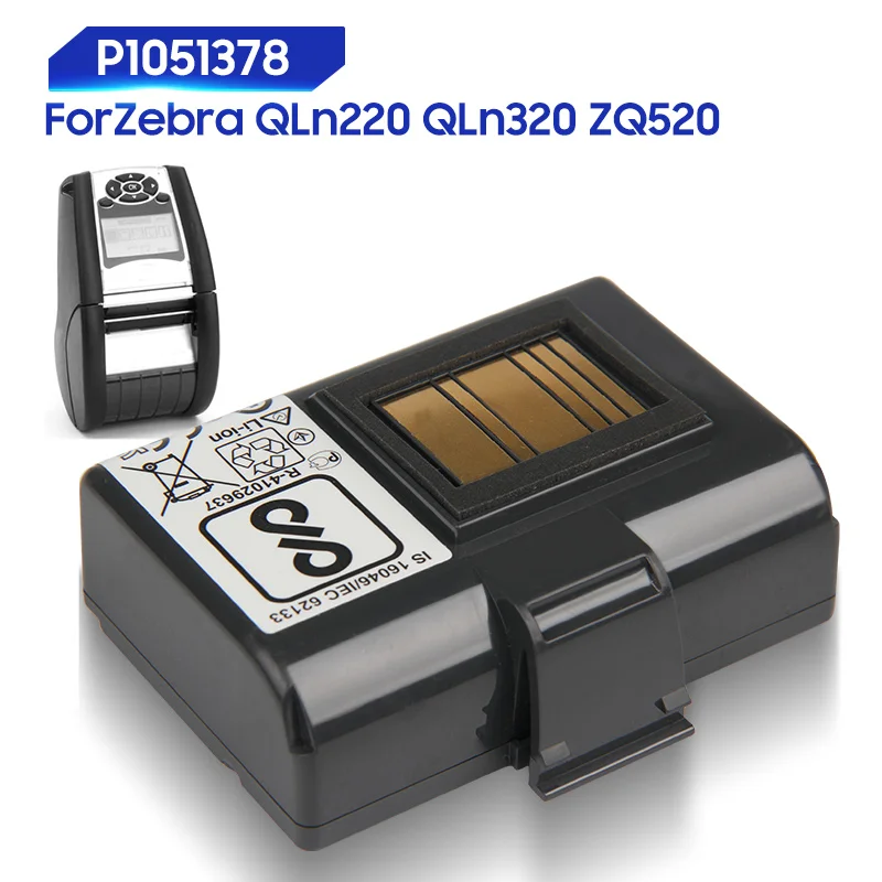 Original Replacement Battery For Zebra QLn220 ZQ520 ZQ510 QLn220HC QLn320 P1051378 P1023901 Genuine Battery 2450mAh