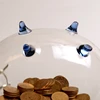 Pig Piggy Bank Money Boxes Coin Saving Box Cute Transparent Glass Souvenir Birth 5