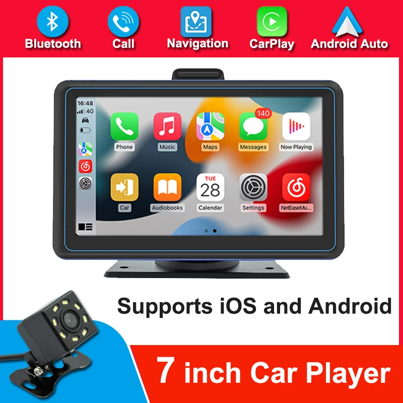 

7 Inch Cars MP5 Players Portable Wireless Bluetooth Connect Phone Multimedia Player Music video navigation Monitor B5307