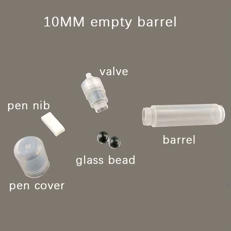 Pen Rod Barrels Plastic Empty Pen Rod 0.5/0.7/3/4.5/6.5/8/10/15/30mm Barrels Tube for Graffiti Pen Liquid Chalk Markers Paint Accessories