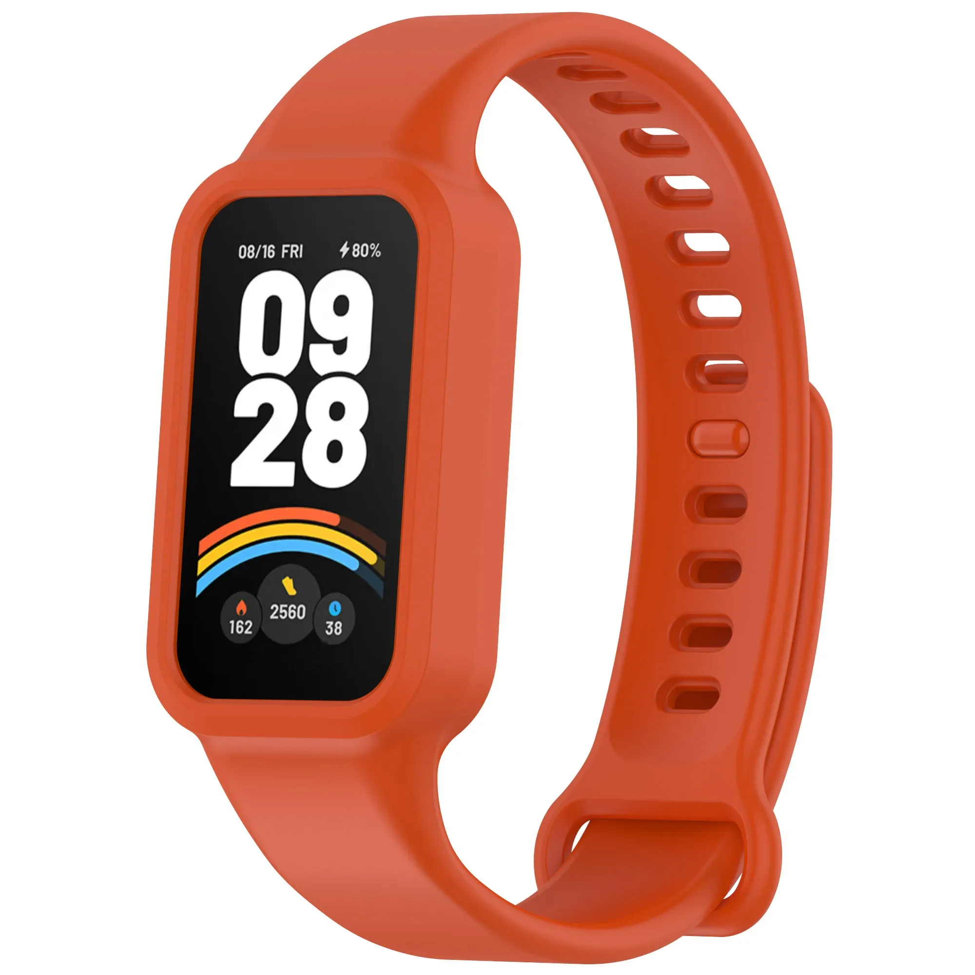 Dual-Pack: Silicone Strap + Full-Cover Screen Protector