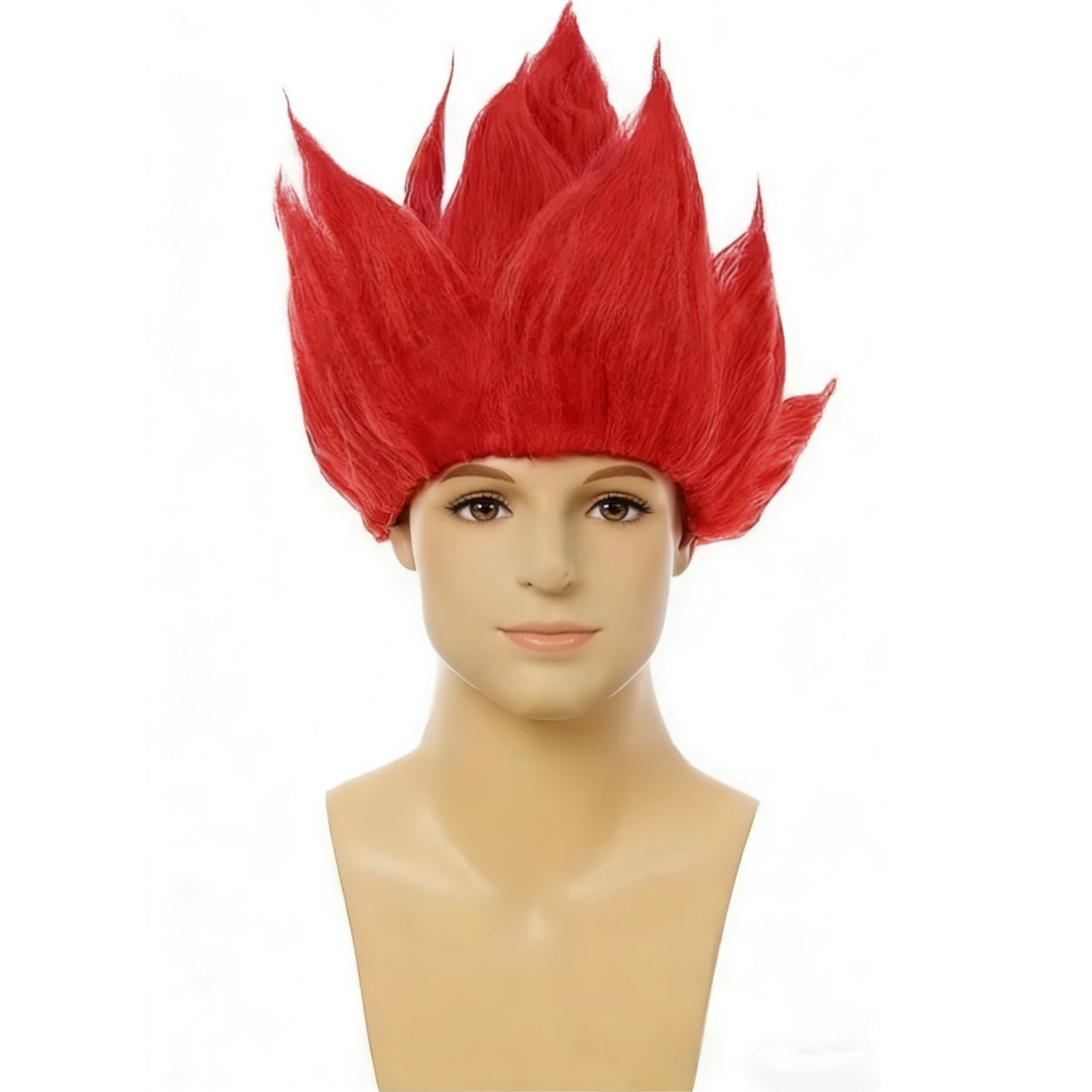 Halloween Erwachsene Männer Z Cosplay Saiyan Perücken Goku Anime Kostüm Party Verkleidung Jugend Flammen Blau Gelb Grün Rot Perücke Karneval Haare – Detail 3