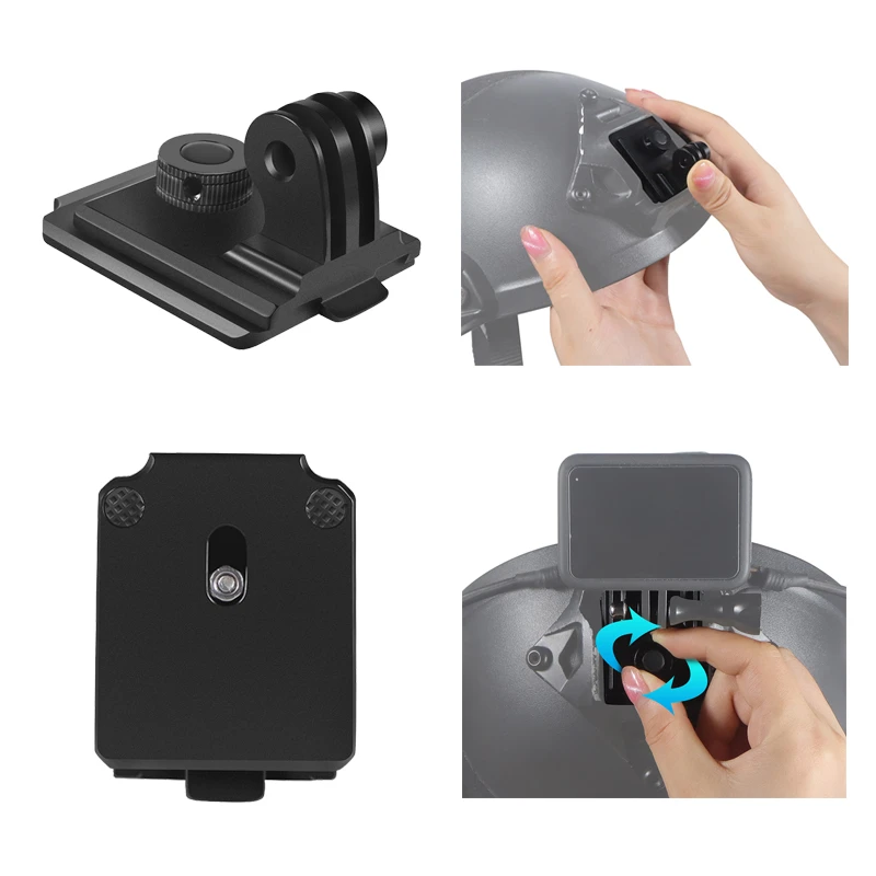 New Version Adjustable Knob Lock Fixed Mount Helmet 3 Hole NVG Base