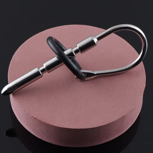 Metal Glans Urethra Stimulator Penis Ring Urethral Catheter Chastity Cage Cock  Ring Sex Toys For Couples Penis Delay Ring - AliExpress