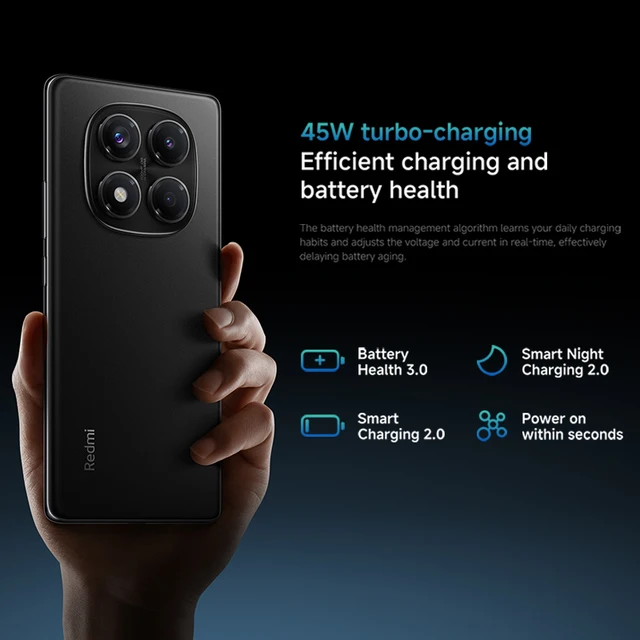 Xiaomi-Version mondiale Redmi Note 14 Pro Smartphone 4G, Appareil photo AI 200MP, MediaTek Helio, G100-Ultra 6.67 ", 5500mAh, Première mondiale 6