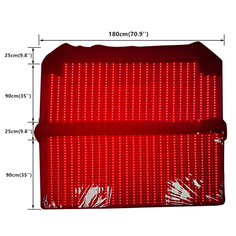 90x180cm full body red light therapy mattress for home red light infrared sleeping bag