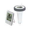 Wireless Digital Floating Pool Thermometer LCD Swimming Pool Bath Water Spas Aquariums In/Outdoor Temp Monitor Remote Time Clock 1