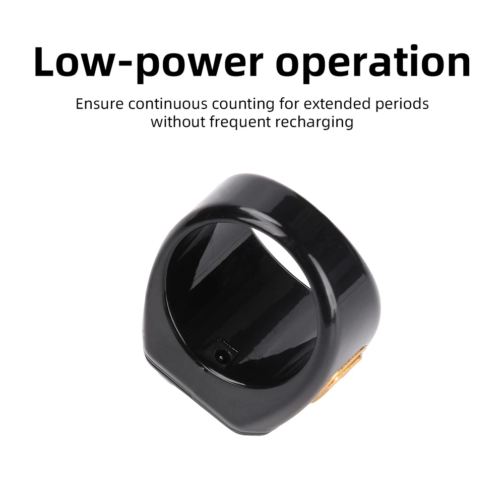 OLED Digitaler Smart Zikr-Ring mit Bluetooth-App, Tasbih-Zähler für Muslimische Gebetszeiten, Vibrationsalarm und Wecker – Detail 9