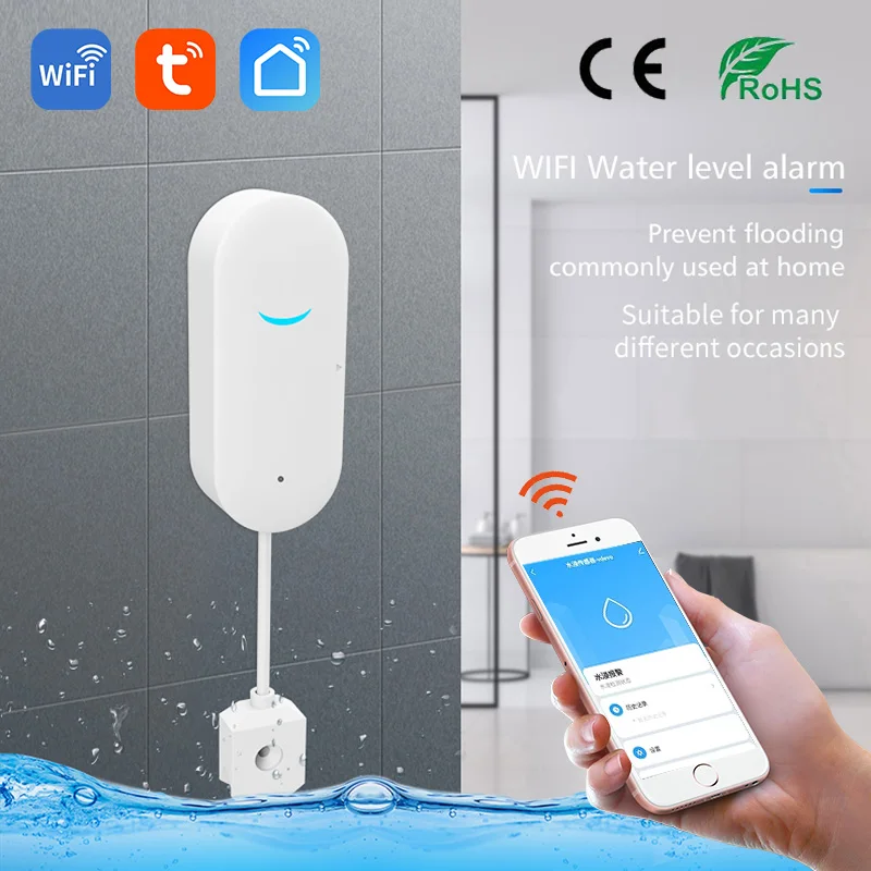 Leakage Sensor Wifi Smart Home Water Leak Sensor Smart Life Wifi
