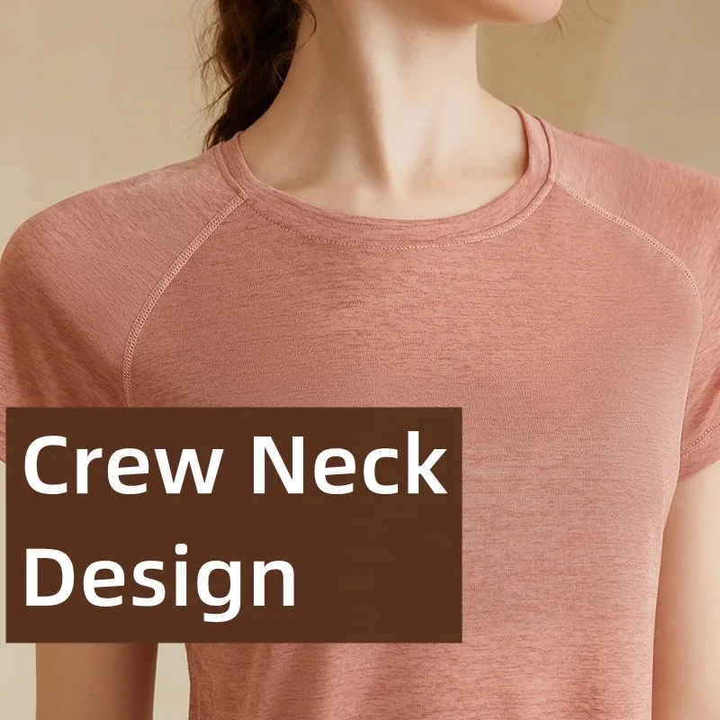 Women Fitness Short Sleeve Gym Jersey Yoga Tops Summer Back Mesh Stitching Breathable Sport Shirts Female Workout T-Shirt