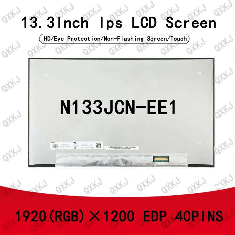 

N133JCN-EE1 13.3" IPS 1920*1200 40-pin Touchscreen Notebook LCD Panel