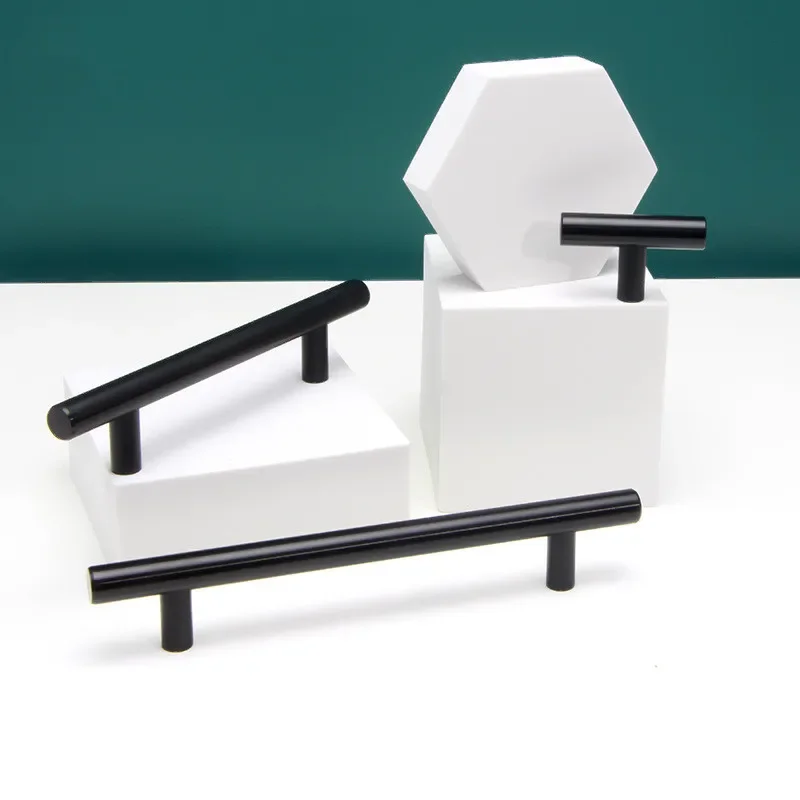 Kitchen Door Cupboard T Bar Pull Straight Handle Knobs Cabinet Pull Diameter 10mm Stainless Steel Handles Furniture Hardware door handles cabinet handles