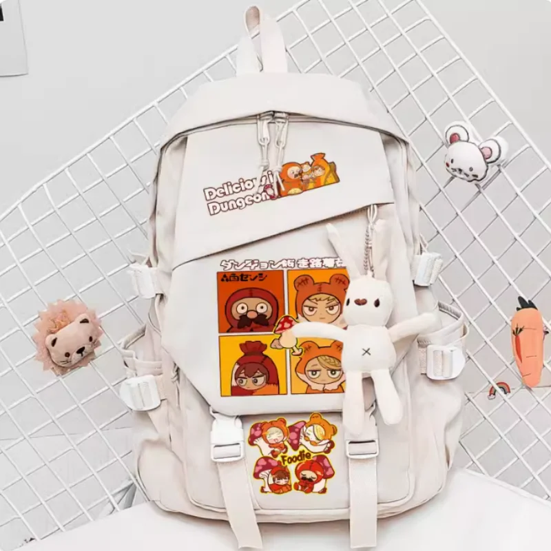 Anime Delicious in Dungeon  Schoolbag Backpack High-capacity Shoulder Bag Cosplay Travel Student Teenager Gift B1634