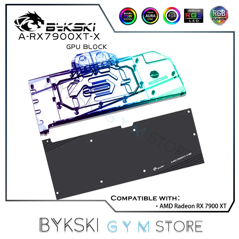 Bykski 7900 Gpu Water Block Per Scheda Grafica Amd Radeon Rx 7900 Xt, Raffreddamento A Copertura Totale 5V Argb A-Rx7900Xt-X