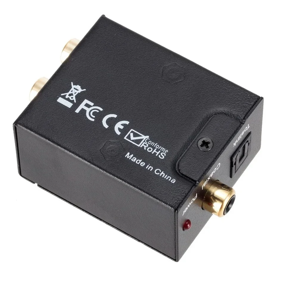 DAC Digital to Analog Audio Converter Optical Fiber Coaxial Signal to Analog DAC Spdif Stereo 3.5mm Jack 2*RCA Amplifier Decoder