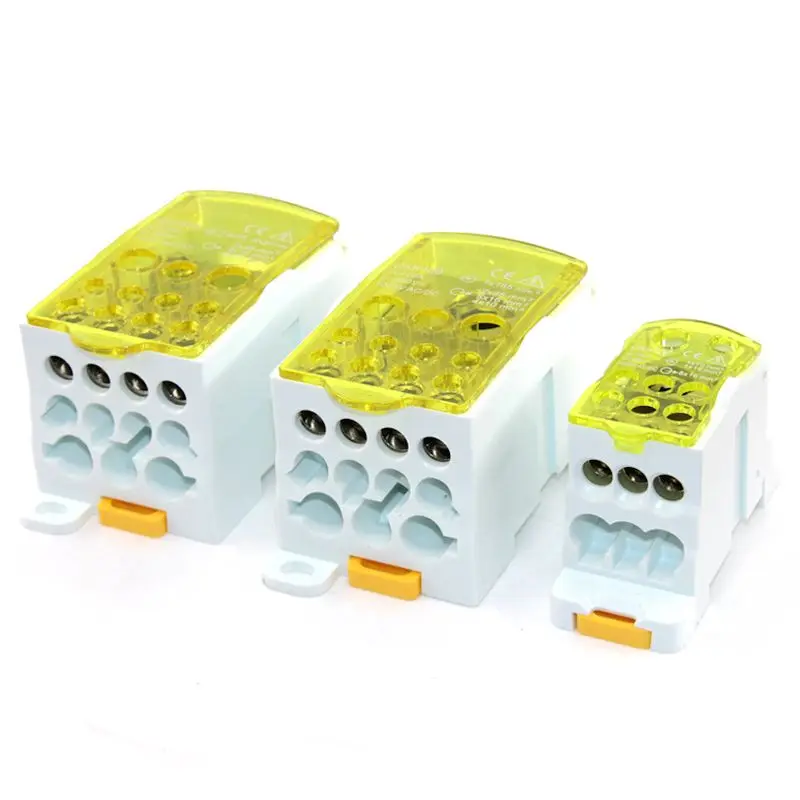 Din Rail Terminal Block Distribution Power Wire Electrical Connector Split Junction Box