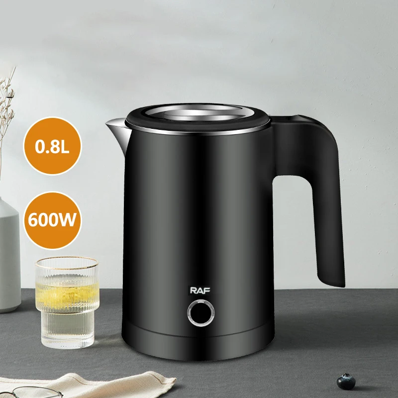 Travel Electric Kettle Tea Coffee 0.8L Stainless Steel Portable Water Boiler Pot For Hotel Family Trip Kitchen Smart Kettle Pot 6