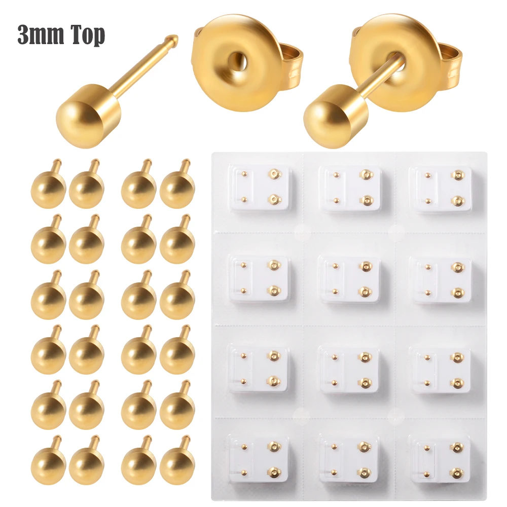 12Pairs Surgical Steel Gold&Silver Color Ear Studs Cartilage Helix Lobe Conch Piercing Earrings Fashion Piercing Body Jewelry 6