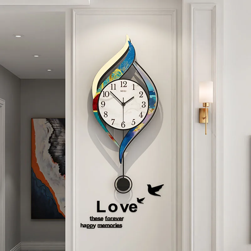 

Modern Design Wall Clock Home And Decoration Nordic Metal Living Room Digital Clock Items Reloj Cocina Interior House DecoTY