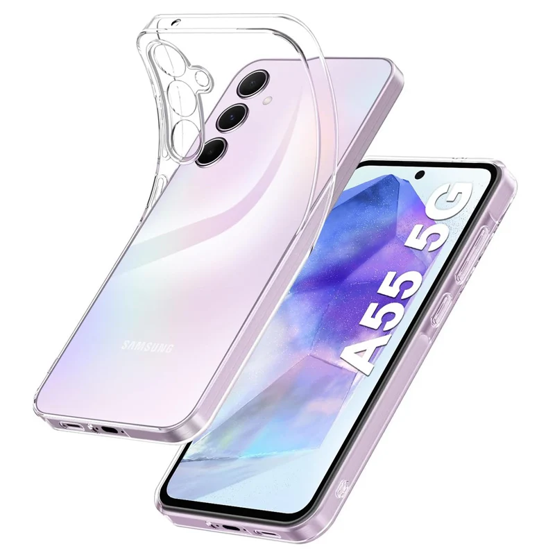 Crystal Clear Shockproof Phone Case with Enhanced Durability and Sleek Soft Cover Design