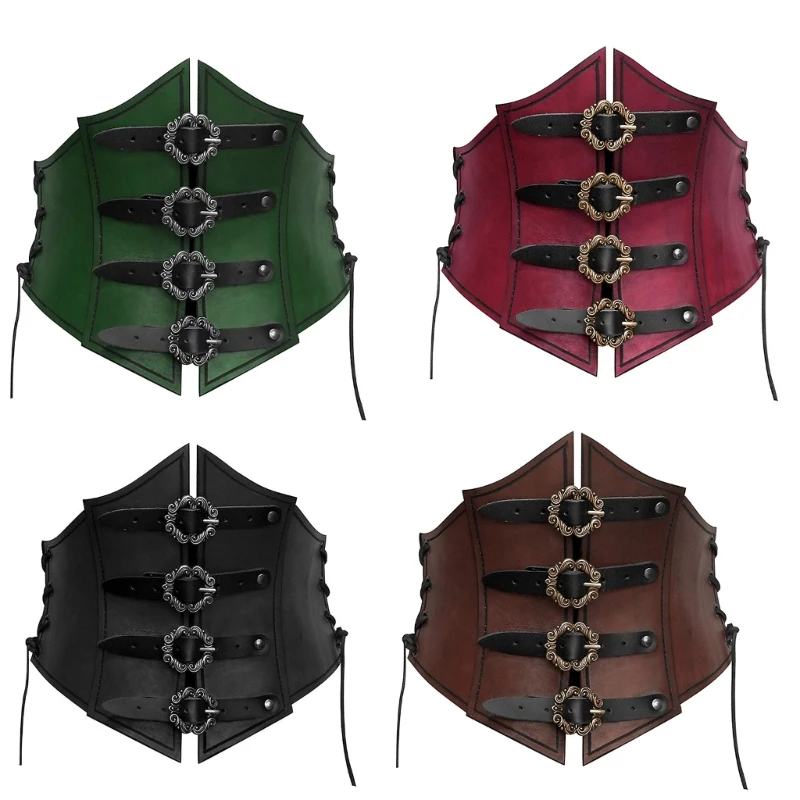 

Y166 Masquerade Balls Medieval Waistbelt Stage Props Lace Up Belt Role Play Accessory