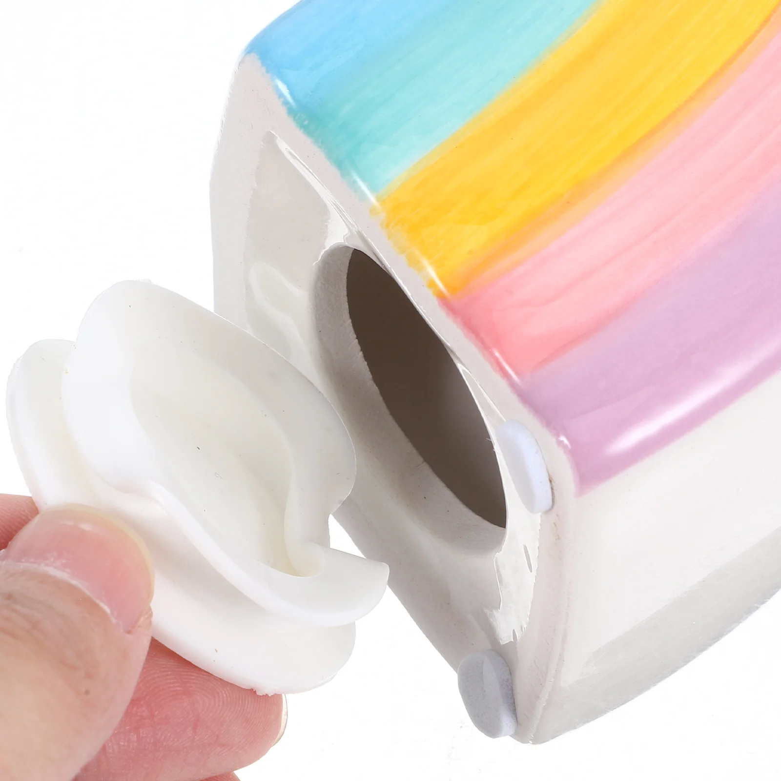 Rainbow Saving Pot Money Ornament Piggy Bank Desktop Toys Cartoon Coin Container Child 6