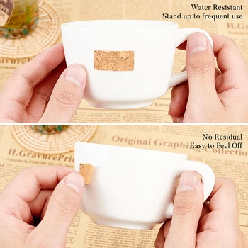 Cork Label Self Adhesive Craft Stickers 6