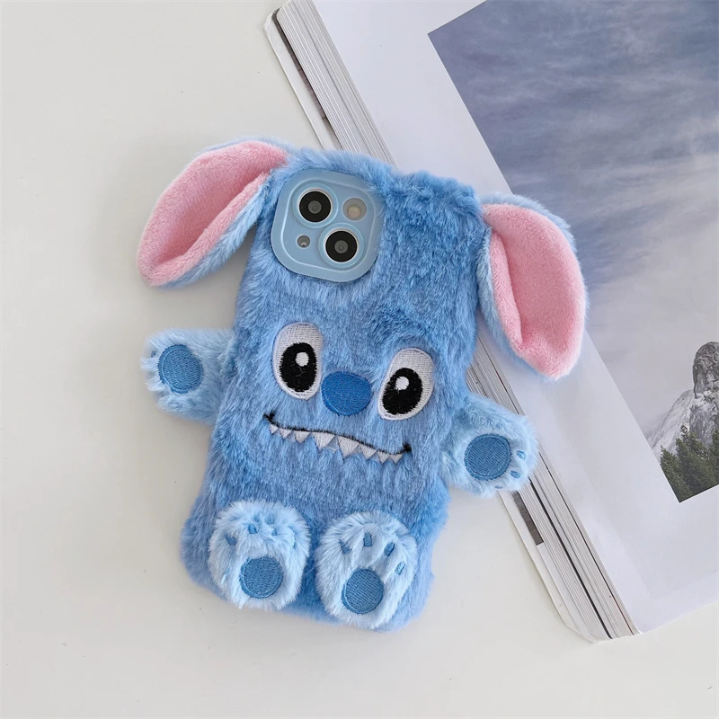 Soft Stitch Plush Phone Case For iPhone 6s Plus 5s X XR XS Max - Main Image