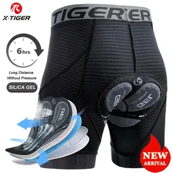 Breathable Mesh Gel-Padded Shockproof Cycling Shorts - XXL (XM-DNK-36002)
