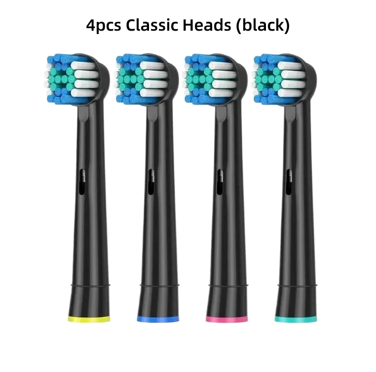 Premium Replacement Brush Heads for Electric Toothbrushes - Advanced Cleaning Action, Pack of 4/8