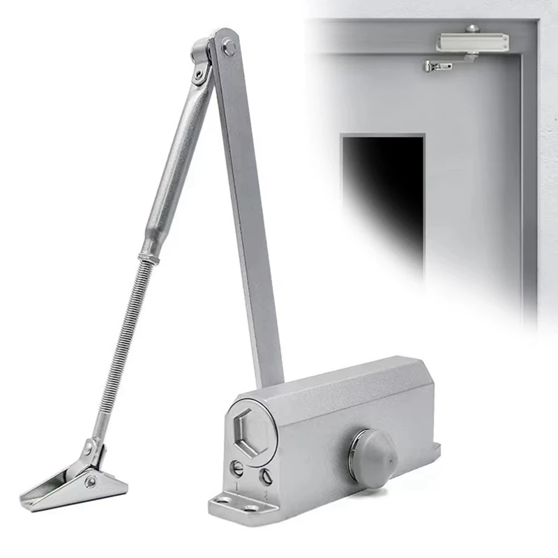 AB42-Automatic Door Closer Adjustable Door Stop Multifunctional er Closer Suitable For Residential Decoration