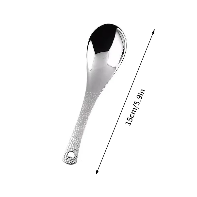 Stainless Steel Soup Spoon Deepen Large Capacity Flatware