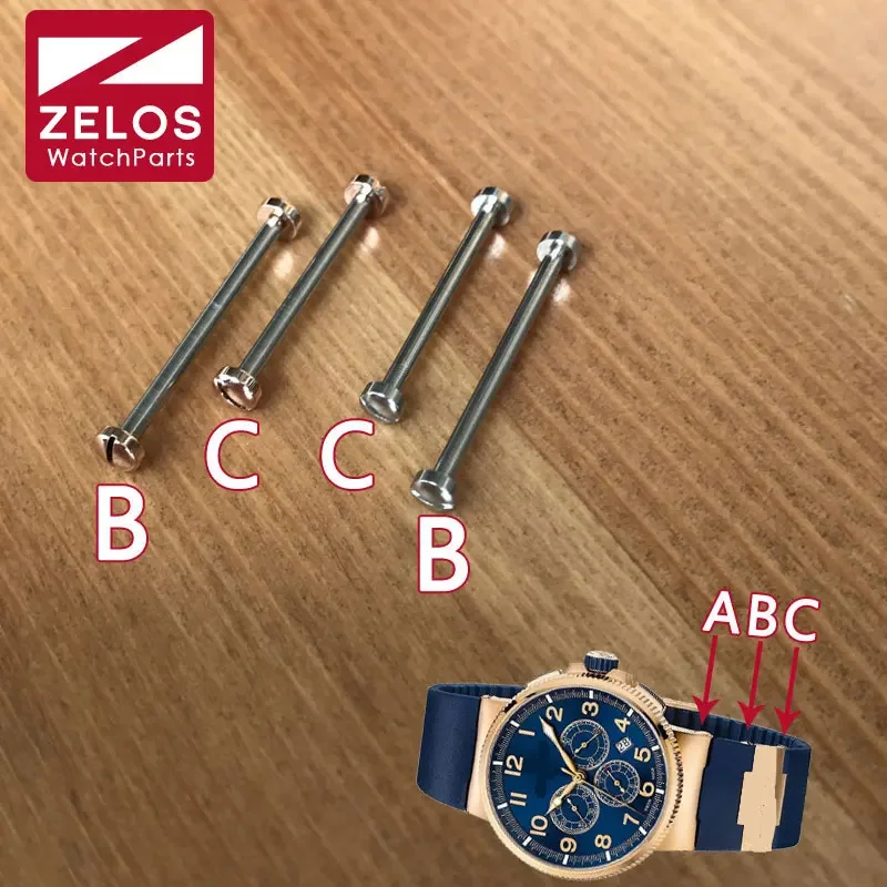 Asta Del Tubo Della Vite Dell'Orologio In Acciaio Per Nardin Marine 326 Un Watch Band Connect Viti Parti (B + C) Strumenti
