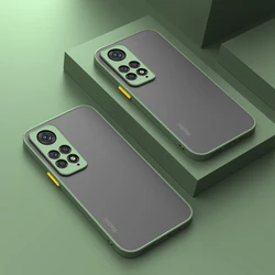 Matte Translucent Shockproof Hard Protective Phone Case for Redmi Note 11 Pro 5G (MGreen)