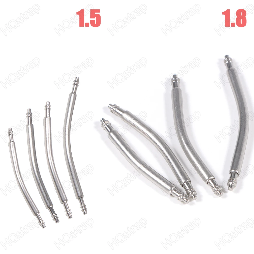 Set of 10 Premium Curved Stainless Steel Spring Bars
