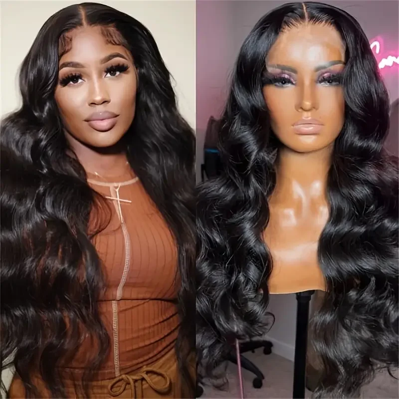 

360 Body Wave Lace Front Wigs Human Hair 180% Density HD Transparent 13*6 Frontal Wigs Human Hair for Black Women