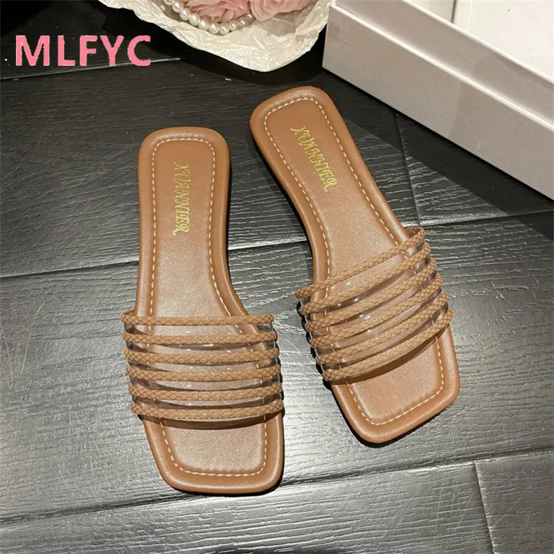 Summer sandals Women wear 2023 new ladies slippers Casual flat slippers female Fashion comfortable sandals