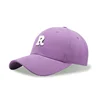 R Letter Baseball Cap Men Women Cotton Large Size Hat for Big Head 65-70cm 60-65cm 56-60CM 5